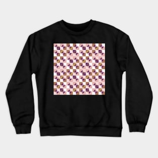 Mid Mod Checkerboard Boho Crewneck Sweatshirt